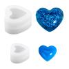 WANDIC Silicone Molds, 2-Piece Love Heart Shapes view 1