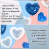 WANDIC Silicone Molds, 2-Piece Love Heart Shapes view 3