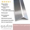 Gastro-Blechdesign Stainless Steel Angle Profile, 1.5 m, 55 x 45 mm, 0.8 mm, K240 Brushed V2A view 2