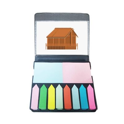 Traditional Japanese Edo-Style Case with Sticky Notes and Page Markers