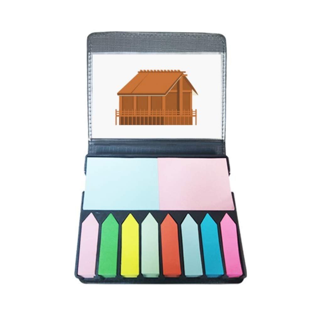 Traditional Japanese Edo-Style Case with Sticky Notes and Page Markers