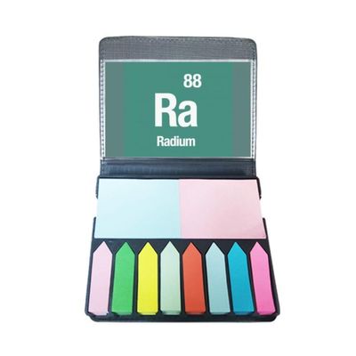 Ra Radium Chemical Element Science Self-Adhesive Sticky Note and Page Marker Box