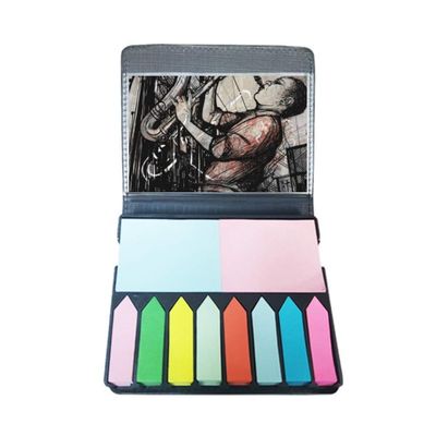 Illustrated Jazz Music and Street Culture Self-Adhesive Notes Box