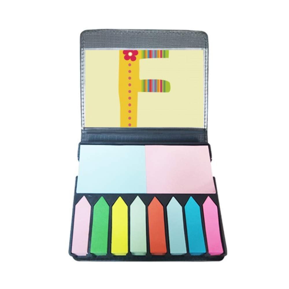 F Alphabet Flower Self-Stick Note & Page Marker Box