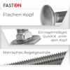 FASTON M12x50 Stainless Steel A2 V2A Carriage Bolts, 20-Pack view 2