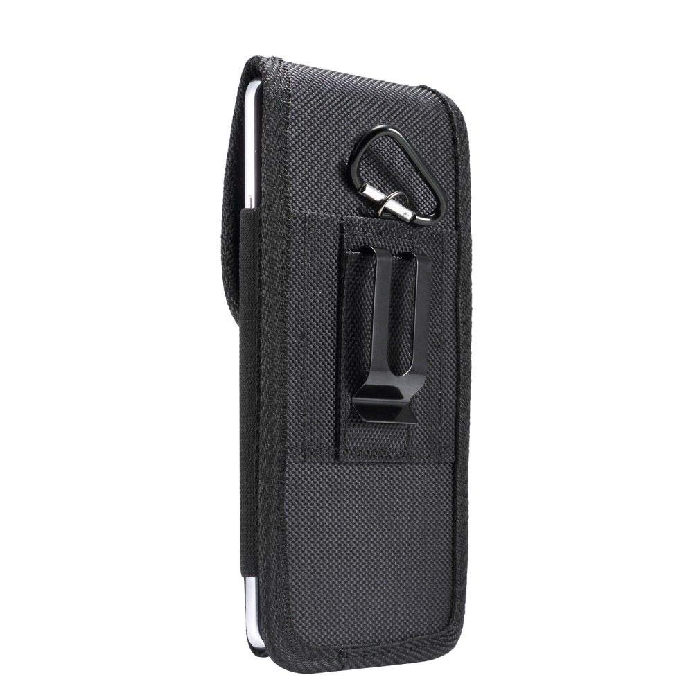 DFV mobile Nylon Belt Case with Metal Clip for HP Slate 6 VoiceTab II - Black