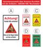 Melis-Folienwerkstatt Wildlife Protection Sign – Stay on Paths, Keep Dogs Leashed, 60 x 40 cm, 3 mm Aluminum Composite view 3