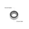 Sourcing Map 10-Pack 687-2RS Deep-Groove Ball Bearings, 7 mm ID, 14 mm OD, 5 mm Wide, Double-Sealed, Chrome Steel, Z2 view 2