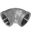 MegaHaustechnik 90° Elbow, 1 1/4" Female Thread, V4A Stainless Steel view 3