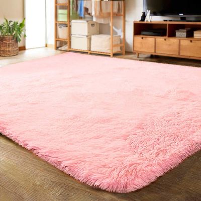 Muutos Shaggy High-Pile Rug, Light Pink, 90 x 190 cm