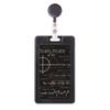 Curve Graphs Mathematical Formula Calculations Retractable Badge Reel Card Sleeve Case view 1