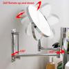 GLYYR 7-Inch Folding Makeup Mirror with 3X Magnification, 360° Swivel view 2