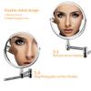 GLYYR 7-Inch Folding Makeup Mirror with 3X Magnification, 360° Swivel view 3