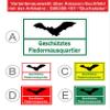 Melis-Folienwerkstatt Protected Bat Roost Sign, 15 × 10 cm, 3 mm Aluminum Composite view 3