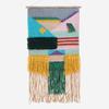 ZNKZJ Macramé Wall Hanging, Handmade Woven Tassel Wall Decor, Natural Wool Wall Tapestry, Geometric Bohemian Home Decor, 55 x 110 cm view 1