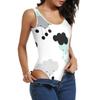 MONTOJ Women's Active Yoga Wear Cloud Raindrop Sleeveless Bodysuit, Size M, Multicolor view 3