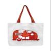 Camco Life Is Better at the Campsite Tote Bag with Canadian Flag and Mini Camper Design (53371) view 1