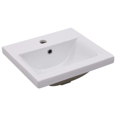 vidaXL Ceramic Washbasin 42 x 39 x 18 cm, White