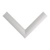 Flex 35 Wall Mirror 90 x 125 cm, Matte Silver MDF Frame view 3