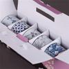 MKKSLR Ceramic Rice Bowl, 5-Piece Tableware Set, Underglaze Color, Gift Box (Color: #1) view 1