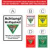 Melis-Folienwerkstatt Wolf Area Sign - Rules of Conduct, 30 x 20 cm Sticker, Multiple Sizes/Materials view 3