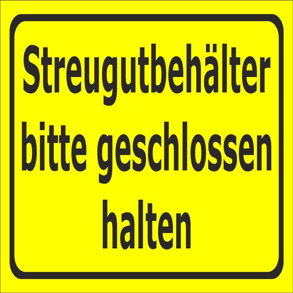 Sign: Grit Container — 30 × 20 cm — 3 mm Aluminum Composite — 20 Var. S00018-149-C