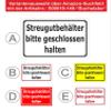 Sign: Grit Container — 30 × 20 cm — 3 mm Aluminum Composite — 20 Var. S00018-149-C view 3