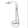 Steinberg Series 100 Shower System with Stick Hand Shower and Round Rain Shower, 1002760, Chrome view 1