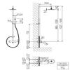 Steinberg Series 100 Shower System with Stick Hand Shower and Round Rain Shower, 1002760, Chrome view 2