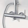 Steinberg Series 100 Shower System with Stick Hand Shower and Round Rain Shower, 1002760, Chrome view 3