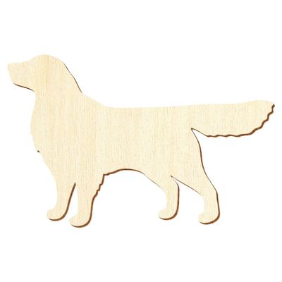 Wooden Golden Retriever Craft Décor, 3–50 cm, 7 cm, 1 Piece