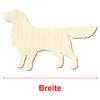 Wooden Golden Retriever Craft Décor, 3–50 cm, 7 cm, 1 Piece view 3