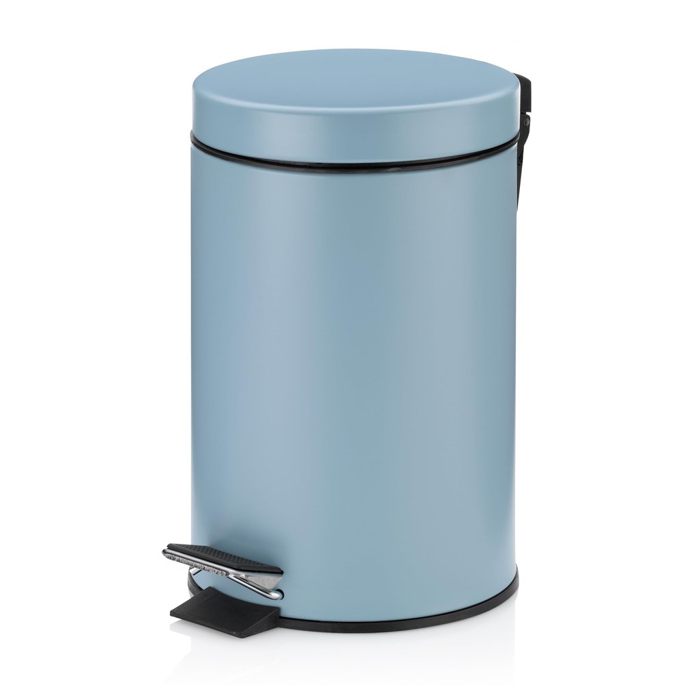 kela Monaco Cosmetic Wastebasket, 3 L, Matte Frost Blue