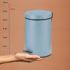 kela Monaco Cosmetic Wastebasket, 3 L, Matte Frost Blue view 4
