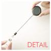 Card Holder with Yellow Bark Fingerprint Pattern and Retractable Reel view 4