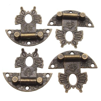 RanDal Antique Bronze Butterfly Clasps for Wooden Boxes, 10-Pack