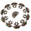 RanDal Antique Bronze Butterfly Clasps for Wooden Boxes, 10-Pack view 2