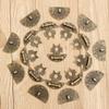 RanDal Antique Bronze Butterfly Clasps for Wooden Boxes, 10-Pack view 4