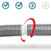 MisterVac TubeFix Repair Kit for Miele Calypso, Caramel 700 Hose view 4