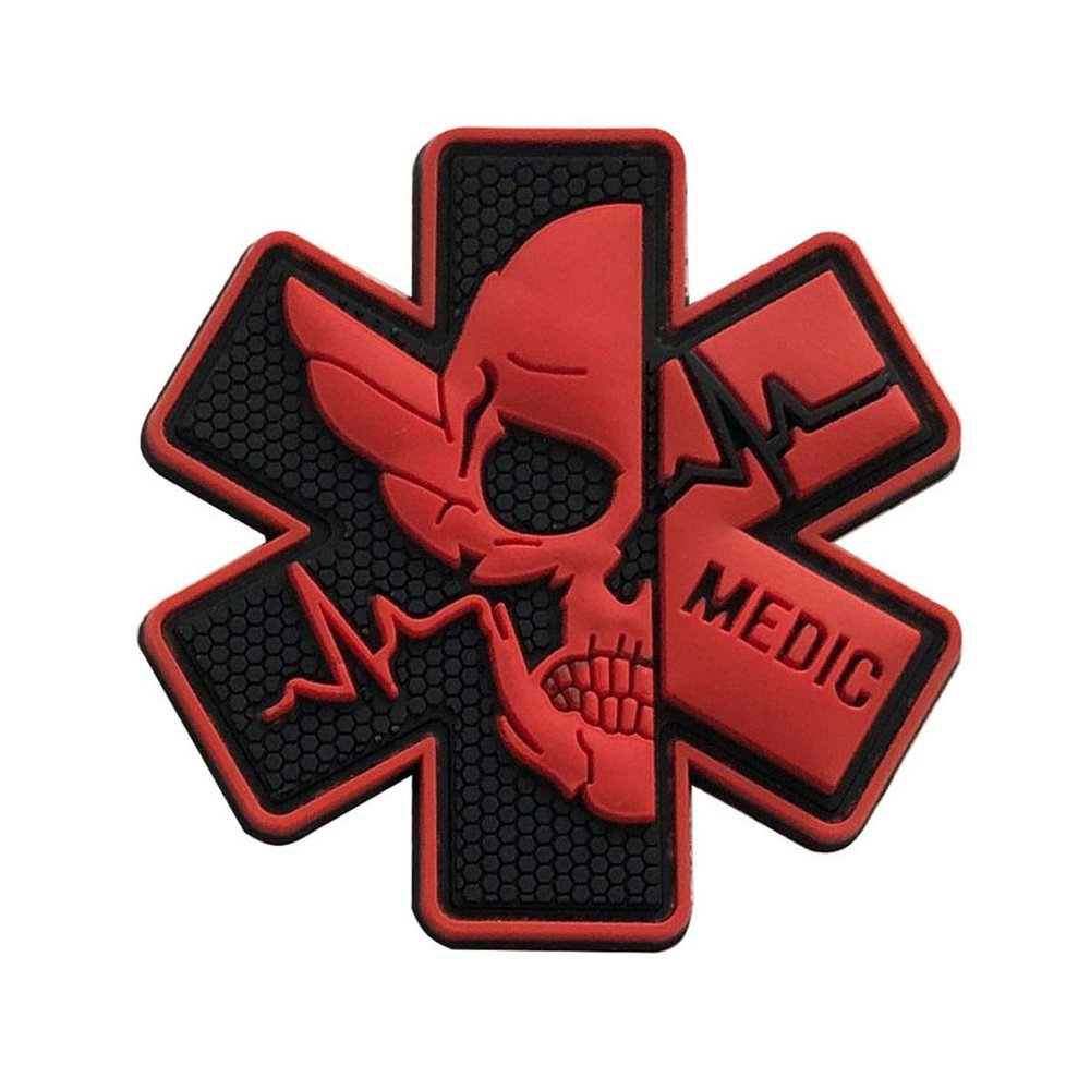 2-Piece First Aid Medic IFAK Hook-and-Loop Patches for Backpacks, Hats, and Jackets