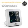 Braun Digital Alarm Clock with Snooze, Negative LCD Display, Quick-Set Function and Crescendo Alarm, White, BC09W view 2