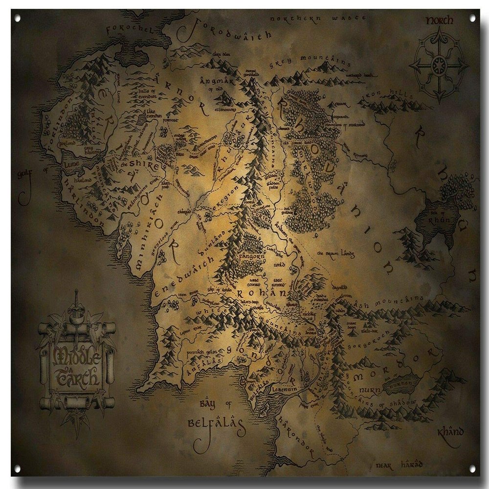 EpochSign The Lord of the Rings Metal Tin Sign, Medium, 20.3 x 30.5 cm