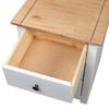 vidaXL White Solid Pine Nightstand with 3 Drawers, 46 x 40 x 57 cm view 4