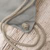 Popcorn Queen Drawstring Backpack – Light Gray view 4