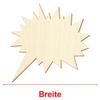 Wooden Jagged Speech Bubble V2 – Craft Decor, 3–50 cm, Size: 28 cm, Pack of 100 view 3