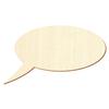 Oval Wooden Speech Bubble – DIY Decoration, 41 cm, Pack of 25 view 1
