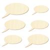 Oval Wooden Speech Bubble – DIY Decoration, 41 cm, Pack of 25 view 2