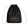 Spreadshirt Heartbeat Confetti EKG Carnival Drawstring Bag view 1