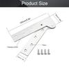 MroMax 360° Rotating Offset Pivot Hinge, Silver Stainless Steel, Modern Brushed Finish, 1-Piece view 2