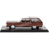 Neo Chrysler Town & Country 1976 Dark Red Metallic Woodgrain-Style Model Car, 1:43 Scale view 3